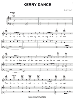 page one of Kerry Dance (Piano, Vocal & Guitar Chords (Right-Hand Melody))