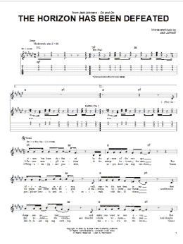 page one of The Horizon Has Been Defeated (Guitar Tab)