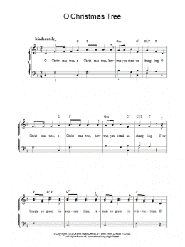 page one of O Christmas Tree (Easy Piano)