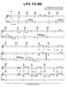 page one of Life To Me (Piano, Vocal & Guitar Chords (Right-Hand Melody))