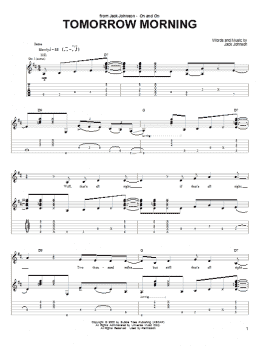 page one of Tomorrow Morning (Guitar Tab)