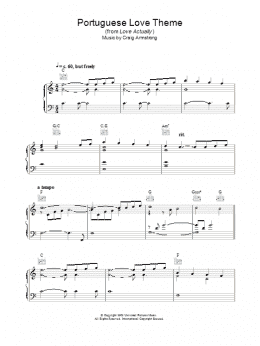 page one of Portuguese Love Theme (from Love Actually) (Piano Solo)