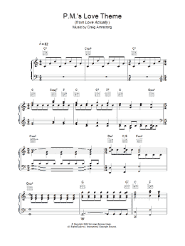 page one of P.M.'s Love Theme (Piano Solo)