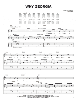 page one of Why Georgia (Easy Guitar)