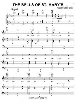 page one of The Bells Of St. Mary's (Piano, Vocal & Guitar Chords (Right-Hand Melody))