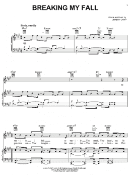 page one of Breaking My Fall (Piano, Vocal & Guitar Chords (Right-Hand Melody))