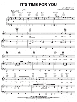 page one of It's Time For You (Piano, Vocal & Guitar Chords (Right-Hand Melody))
