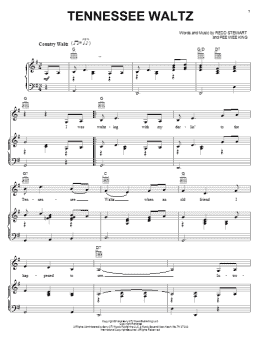 page one of Tennessee Waltz (Piano, Vocal & Guitar Chords (Right-Hand Melody))