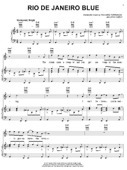 page one of Rio De Janeiro Blue (Piano, Vocal & Guitar Chords (Right-Hand Melody))