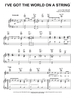 page one of I've Got The World On A String (Piano, Vocal & Guitar Chords (Right-Hand Melody))