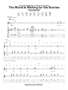 page one of The World Is Waiting For The Sunrise (Guitar Tab)