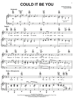 page one of Could It Be You (Piano, Vocal & Guitar Chords (Right-Hand Melody))