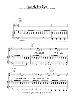 page one of Wandering Soul (Piano, Vocal & Guitar Chords)