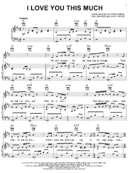 page one of I Love You This Much (Piano, Vocal & Guitar Chords (Right-Hand Melody))