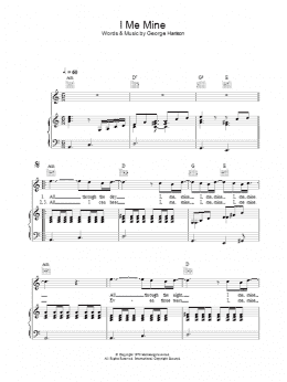page one of I Me Mine (Piano, Vocal & Guitar Chords)