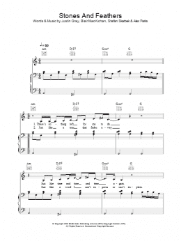 page one of Stones And Feathers (Piano, Vocal & Guitar Chords)