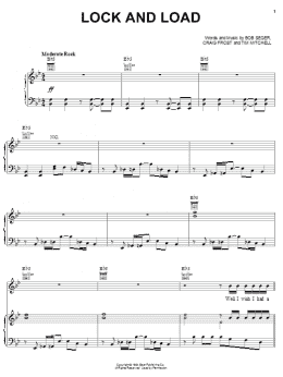 page one of Lock And Load (Piano, Vocal & Guitar Chords (Right-Hand Melody))