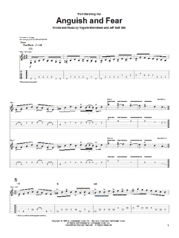 page one of Anguish And Fear (Guitar Tab)