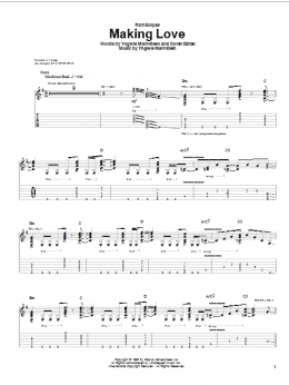 page one of Making Love (Guitar Tab)