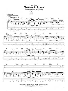 page one of Queen In Love (Guitar Tab)