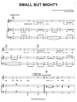 page one of Small But Mighty (Piano, Vocal & Guitar Chords (Right-Hand Melody))