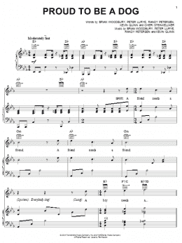page one of Proud To Be A Dog (Piano, Vocal & Guitar Chords (Right-Hand Melody))