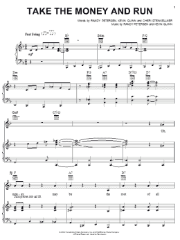 page one of Take The Money And Run (Piano, Vocal & Guitar Chords (Right-Hand Melody))