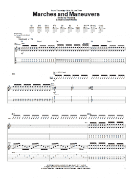 page one of Marches And Maneuvers (Guitar Tab)