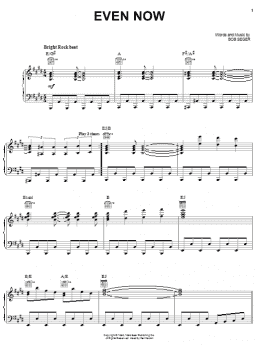 page one of Even Now (Piano, Vocal & Guitar Chords (Right-Hand Melody))