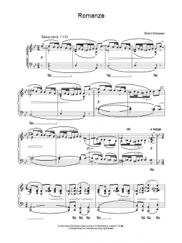 page one of Romanze (Piano Solo)