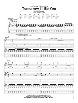 page one of Tomorrow I'll Be You (Guitar Tab)