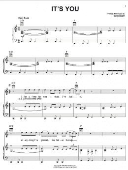 page one of It's You (Piano, Vocal & Guitar Chords (Right-Hand Melody))