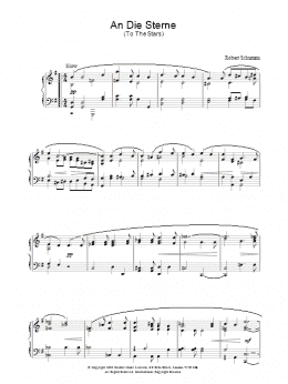 page one of An Die Sterne (Piano Solo)