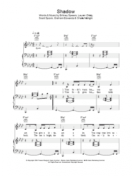 page one of Shadow (Piano, Vocal & Guitar Chords)