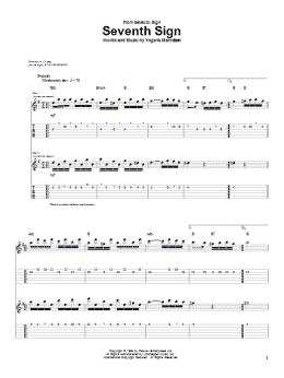 page one of Seventh Sign (Guitar Tab)