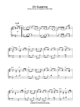 page one of Oh! Susanna (Piano Solo)