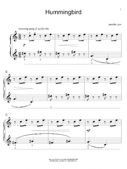 page one of Hummingbird (Educational Piano)