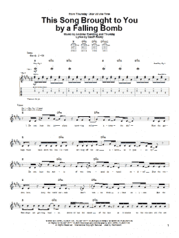 page one of This Song Brought To You By A Falling Bomb (Guitar Tab)