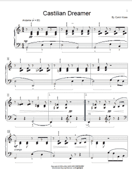 page one of Castilian Dreamer (Educational Piano)