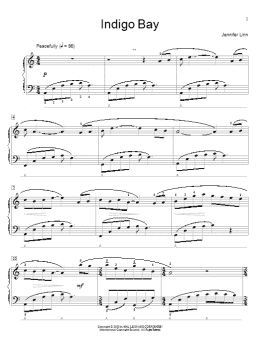 page one of Indigo Bay (Educational Piano)