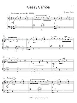 page one of Sassy Samba (Educational Piano)