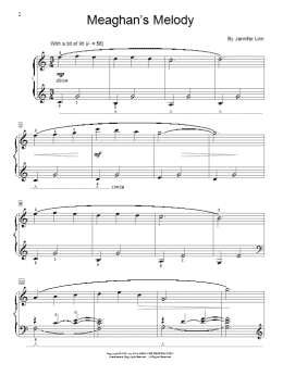 page one of Meaghan's Melody (Educational Piano)