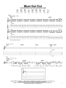 page one of Must Get Out (Guitar Tab)