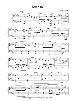 page one of Der Ring (Piano Solo)