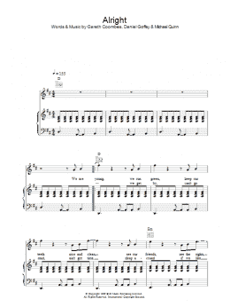 page one of Alright (Piano, Vocal & Guitar Chords)