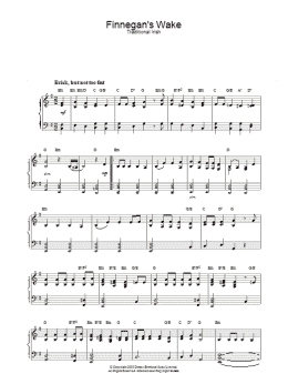 page one of Finnegan's Wake (Piano Solo)