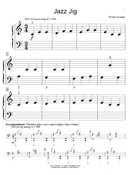page one of Jazz Jig (Educational Piano)