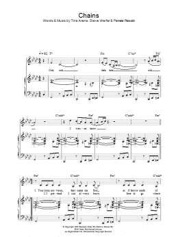 page one of Chains (Piano, Vocal & Guitar Chords)