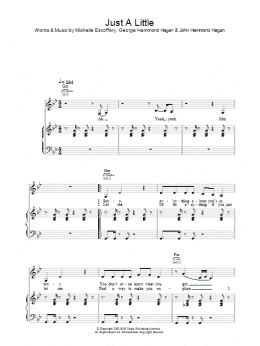 page one of Just A Little (Piano, Vocal & Guitar Chords)