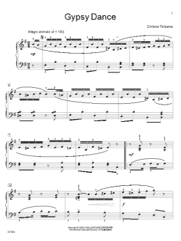 page one of Gypsy Dance (Educational Piano)